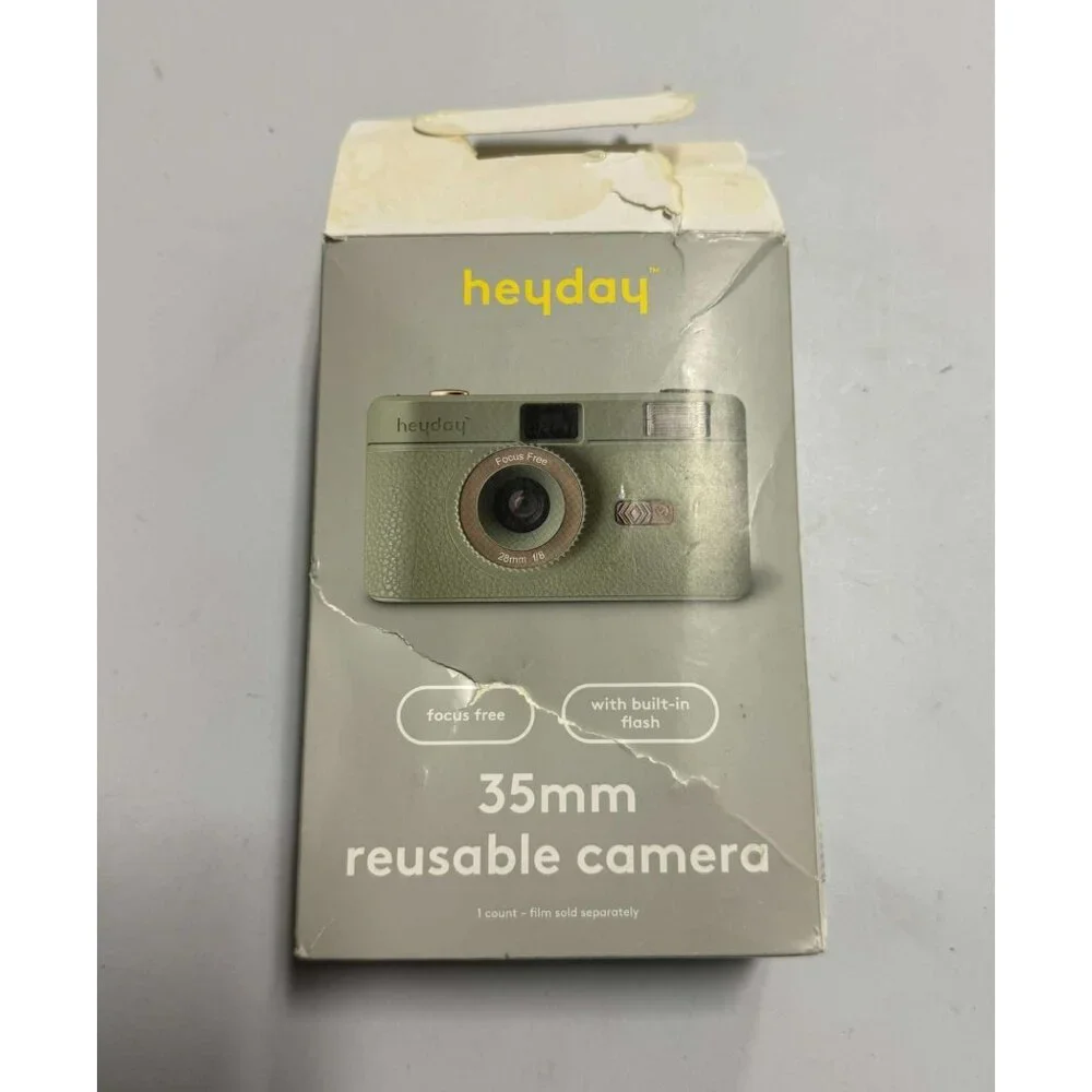 Heyday 35MM Camera with Built-in Flash Jade
